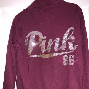 Size Small PINK hoodie with Bling Sequins!